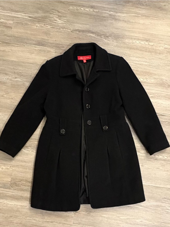 Anne Klein Jackets & Blazers - Anne Klein Black Wool Blend Single-Breasted Coat